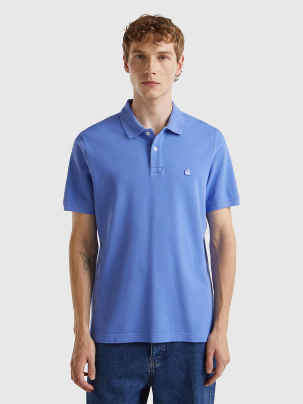 Periwinkle regular fit polo Men