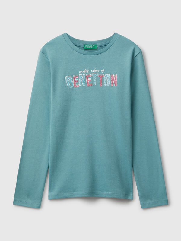 T-shirt imprimé pailleté Filles