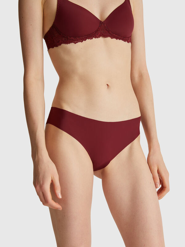 Maillot de bain brésilien extensible avec dentelle Femme