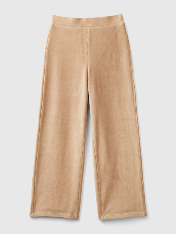 Pantalon large en chenille Filles