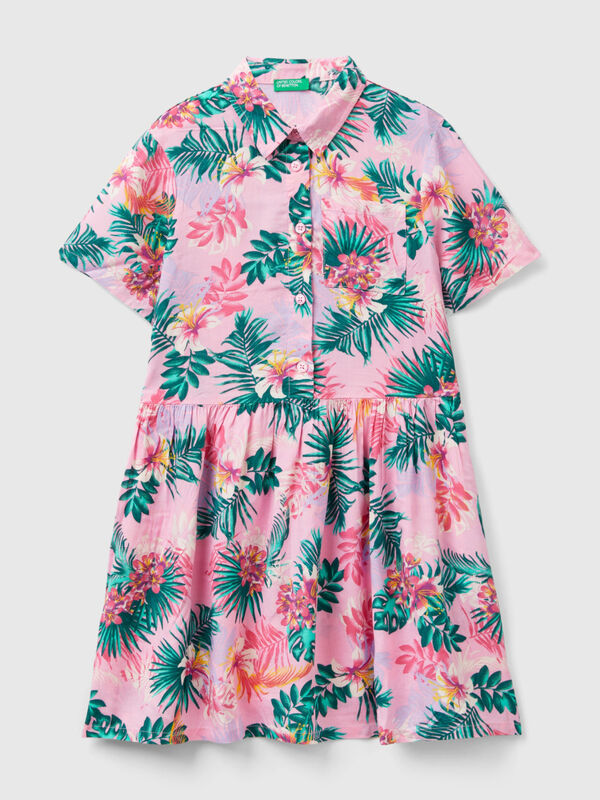 Robe chemisier à fleurs Filles