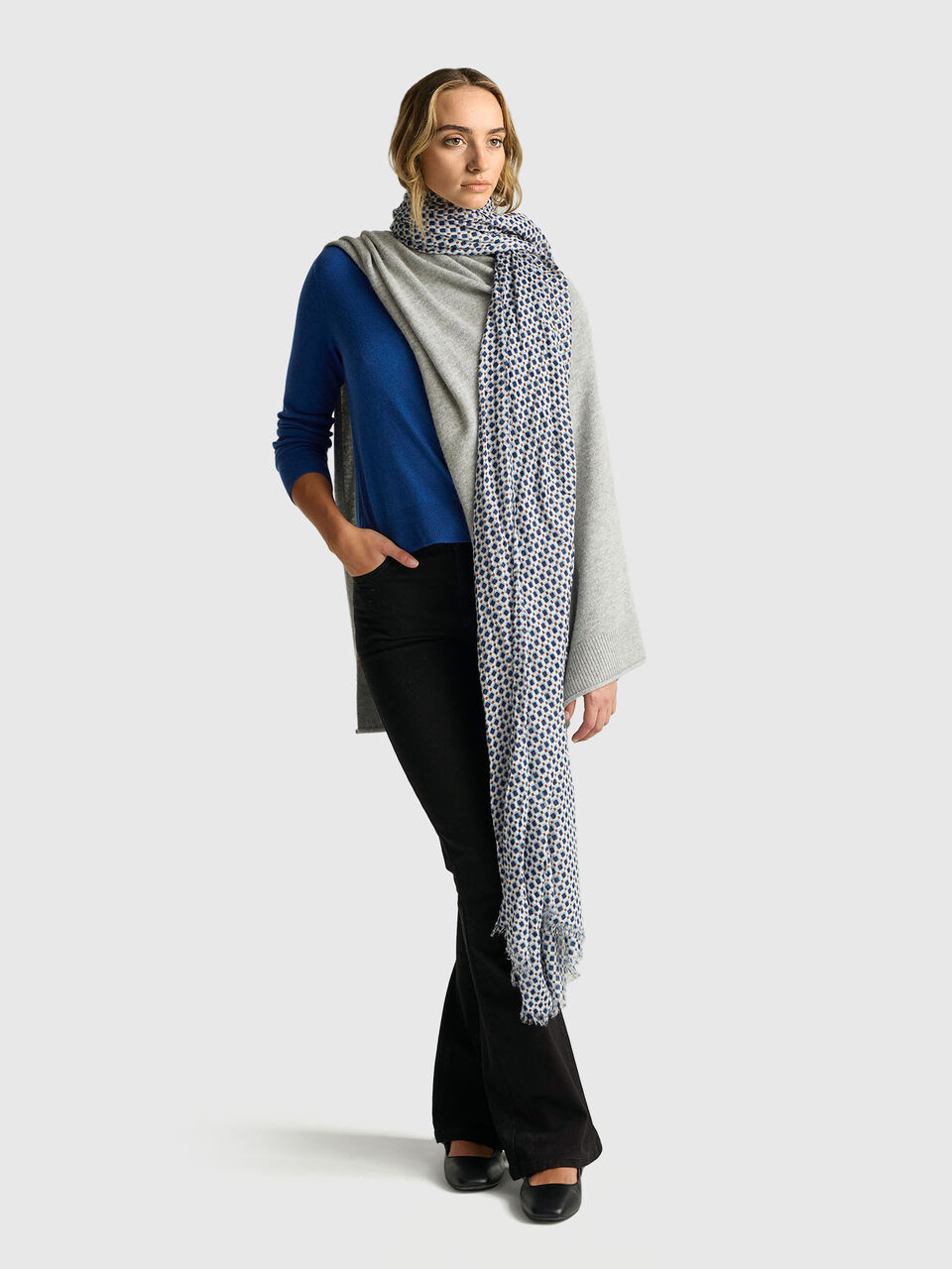 V NECK SWEATER L/S Femme image number null