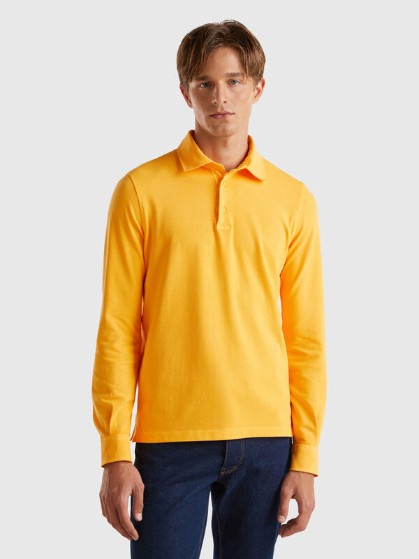 Polo en coton bio stretch Homme