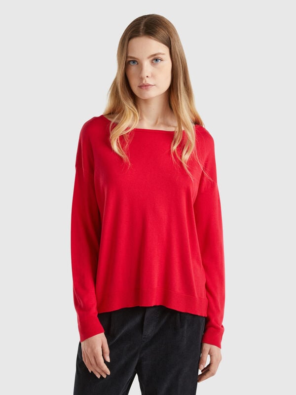 Boat neck sweater Women