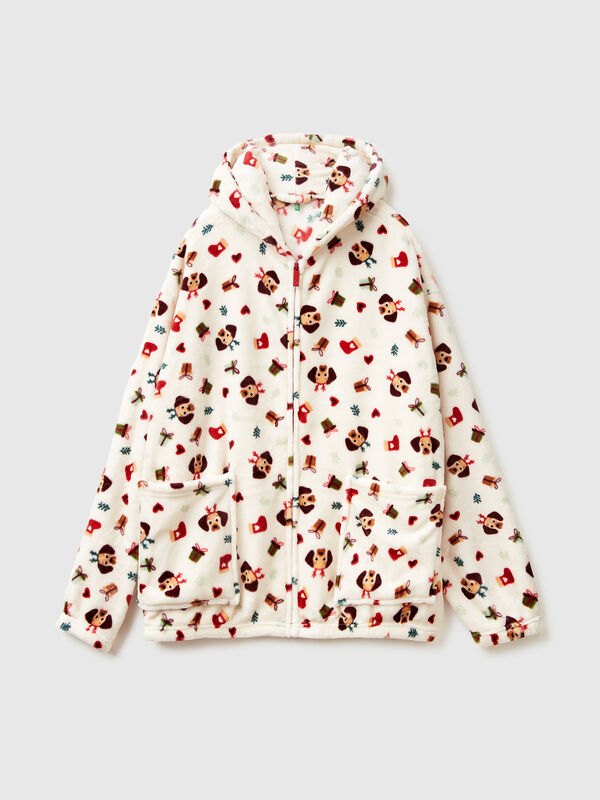 Robe de Noël en fausse fourrure Femme