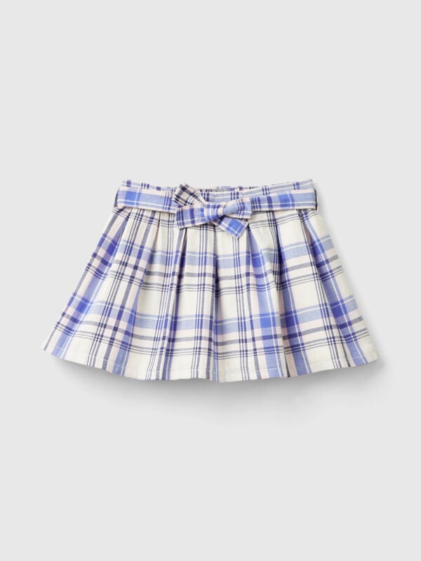 Jupe tartan avec ceinture Filles