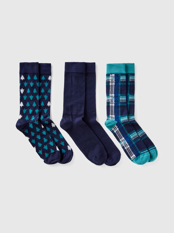 Three pairs of long socks Men