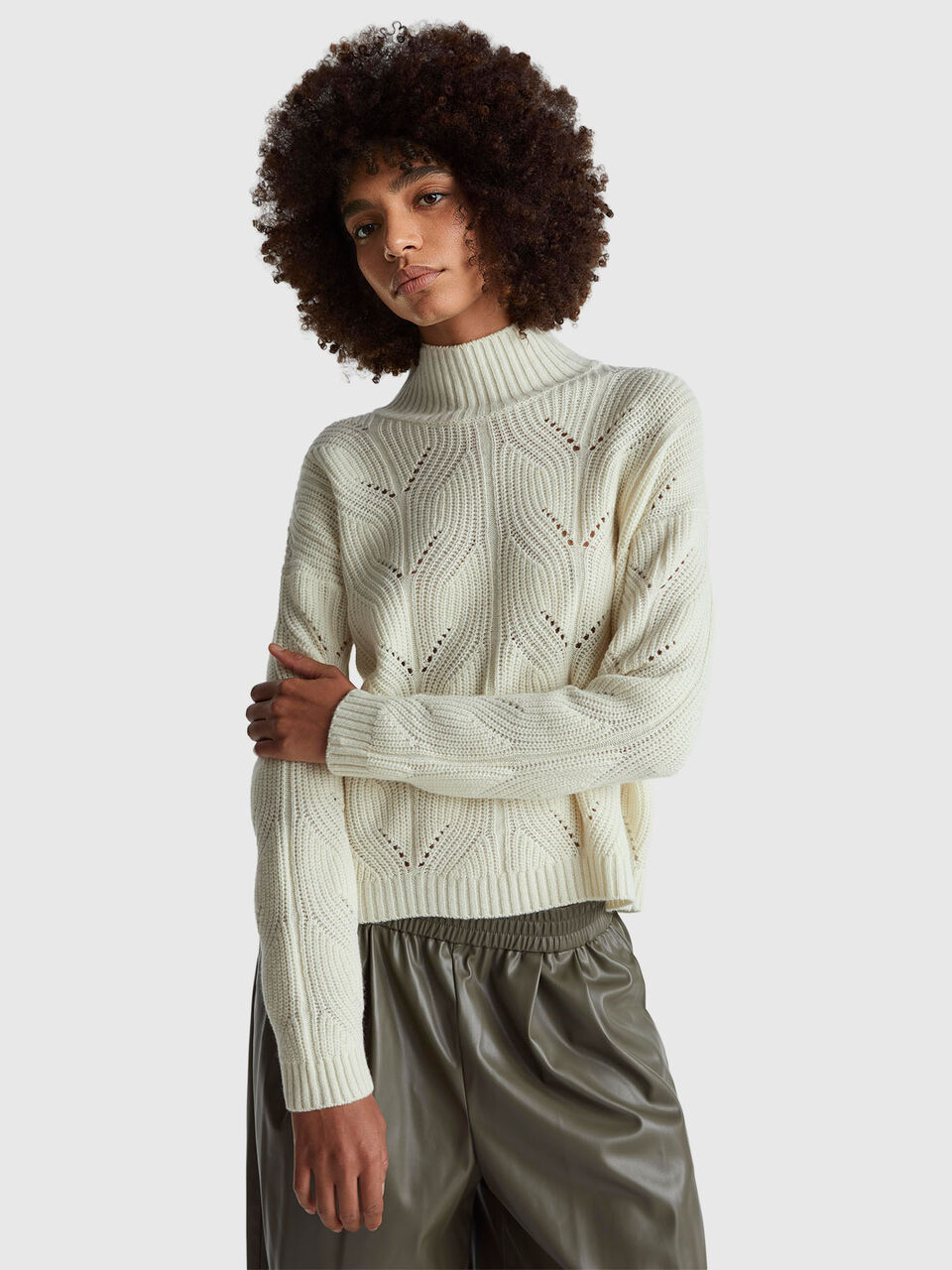 TURTLE NECK SWEATER Women image number null