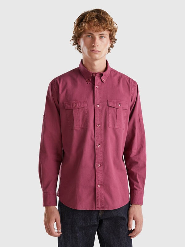 Chemise ajustée boutonnée Homme