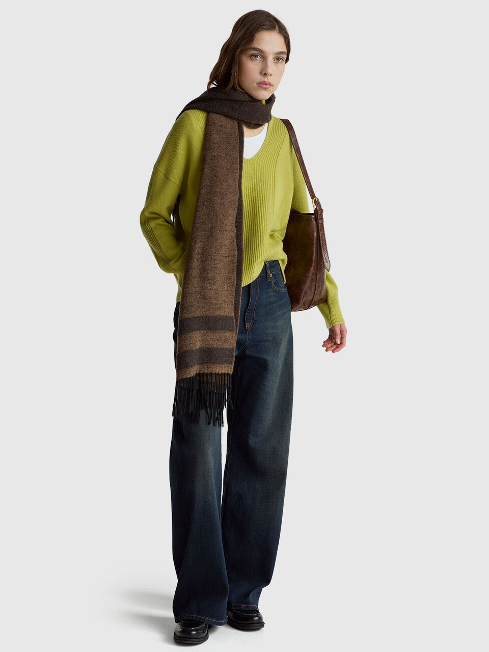 V NECK SWEATER L/S Femme image number null