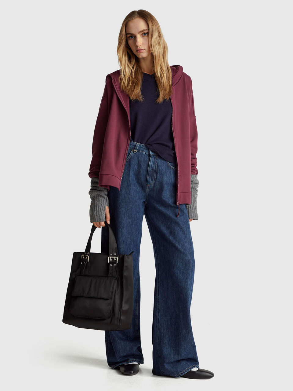 V NECK SWEATER L/S Femme image number null