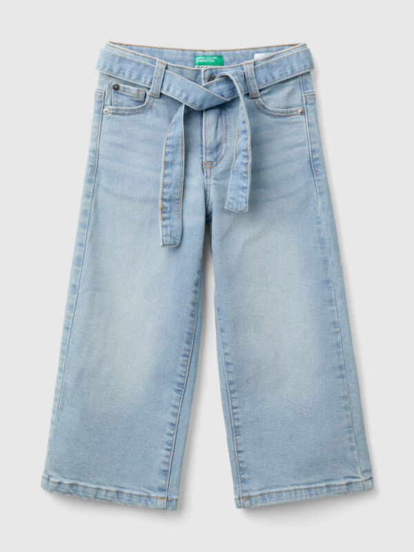 Jeans coupe wide en denim "Eco-Recycle" Filles