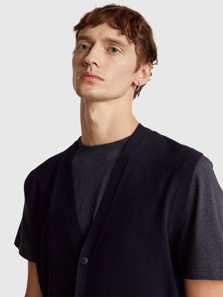 S/L V NECK SWEATER Homme