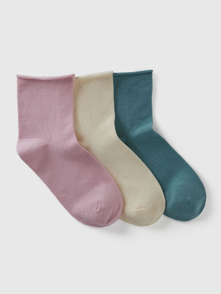 KNITTED SOCKS 3 PAIR Women