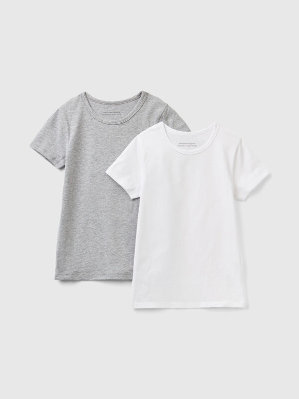 Deux t-shirts en coton bio stretch