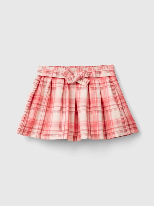 Jupe tartan avec ceinture Filles