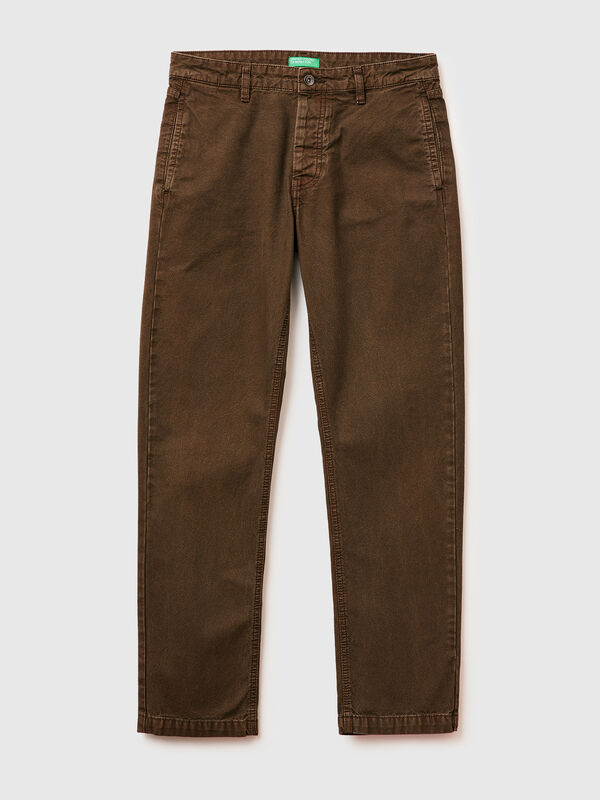 Straight fit chinos Men
