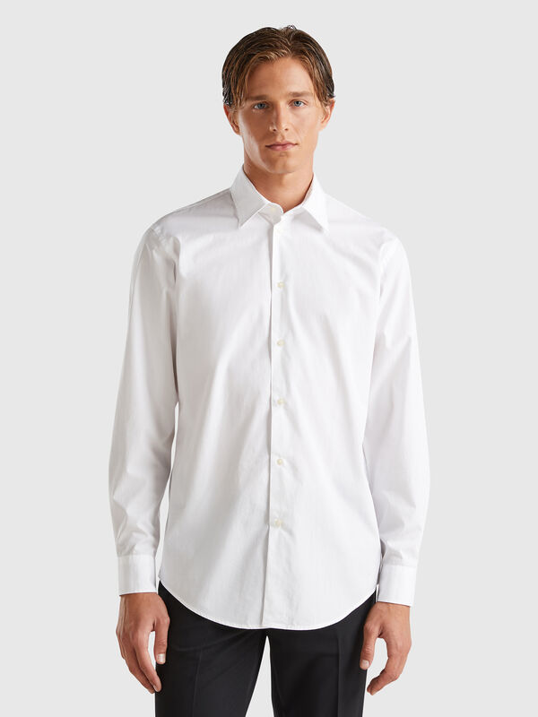 Chemise blanche en coton bio Homme