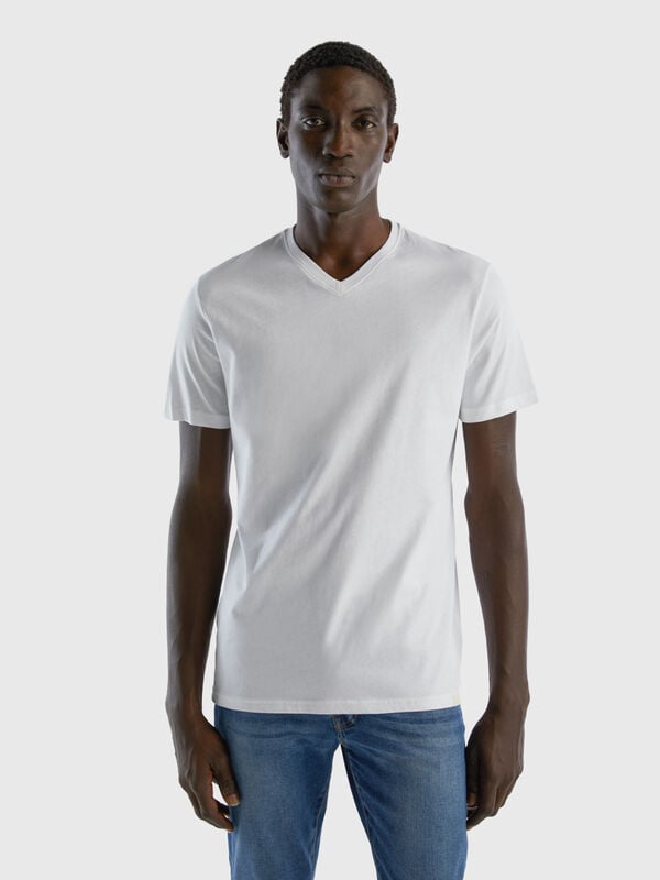 T-shirt en coton à fibre longue Homme
