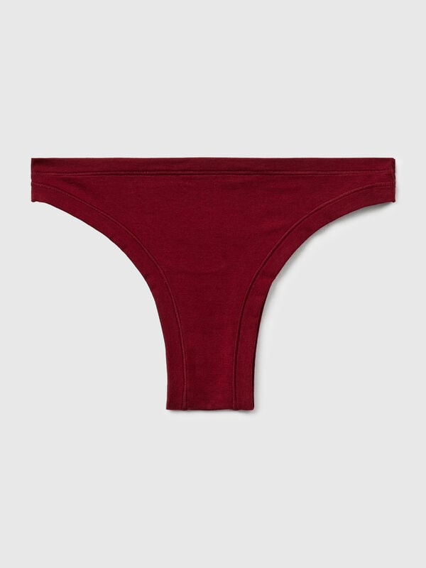 Slip brésilien en coton super extensible Femme