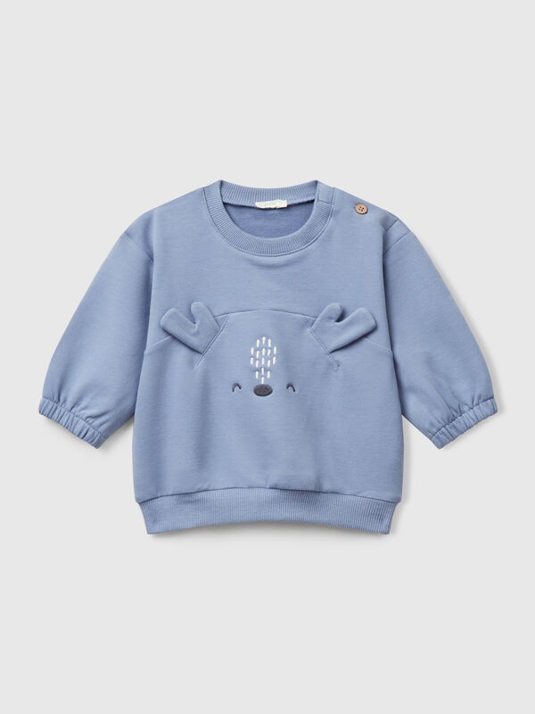 Sweat-shirt avec broderie et patch Naissancede