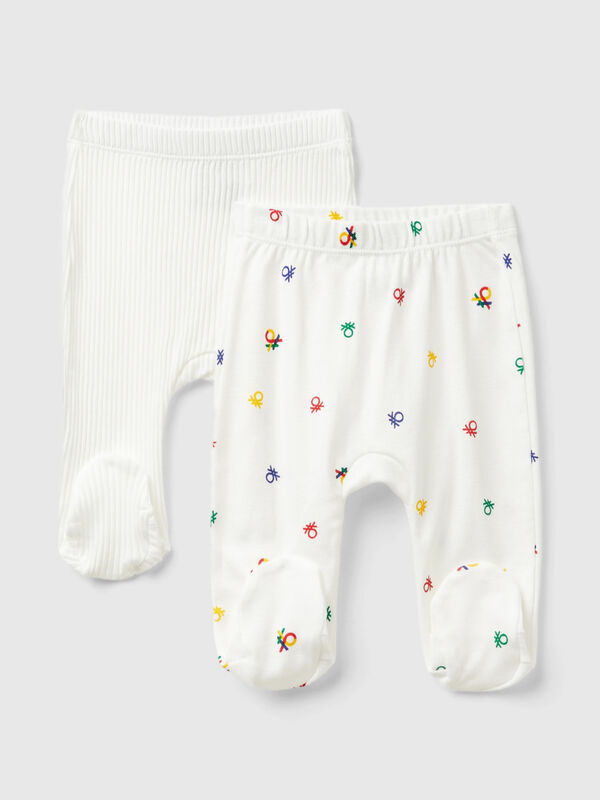 Deux pantalons en coton bio Naissancede