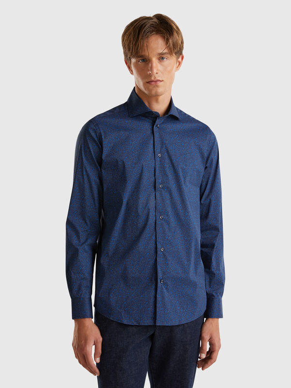 Chemise ajustée à motif Homme