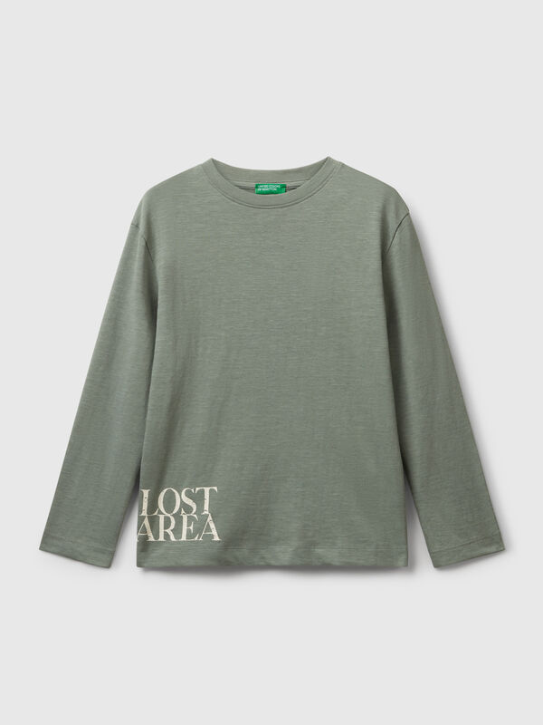 T-shirt with print on front and back Junior Boy