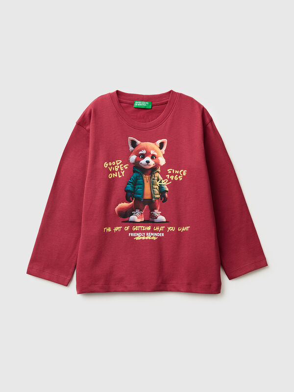 T-shirt avec imprimé devant et derrière Garçon