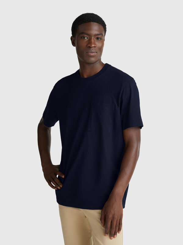 Cotton t-shirt with pocket Men
