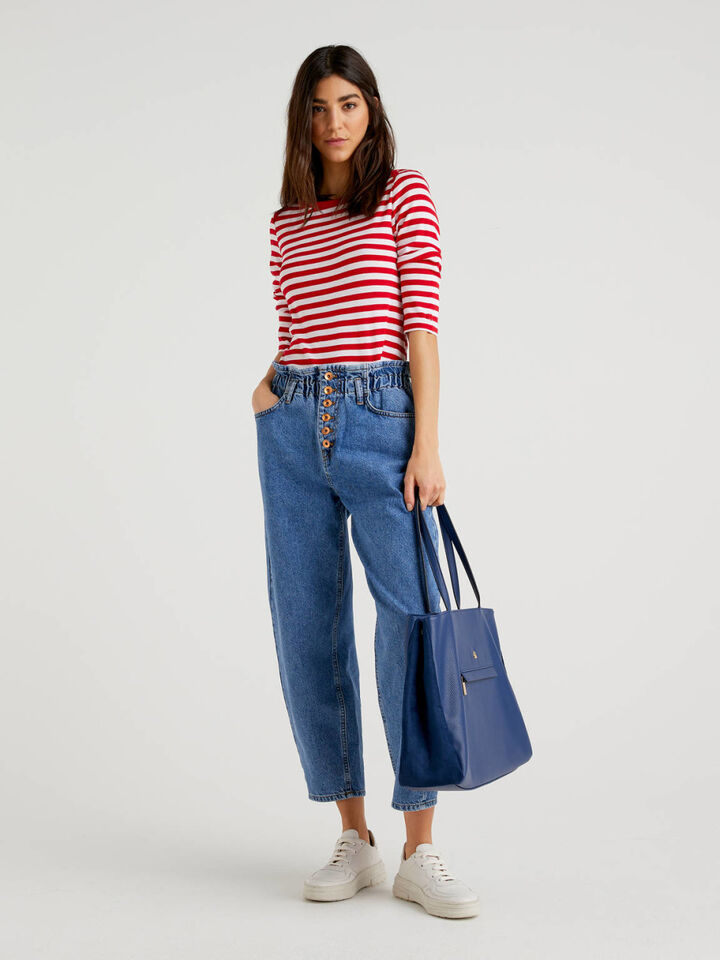Paper bag jeans Women