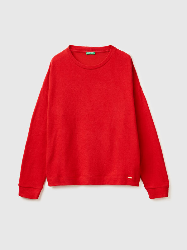 Warm stretch cotton sweater Women