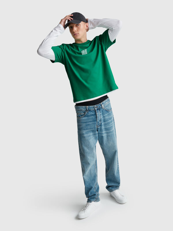 T-shirt coupe décontractée avec imprimé Homme