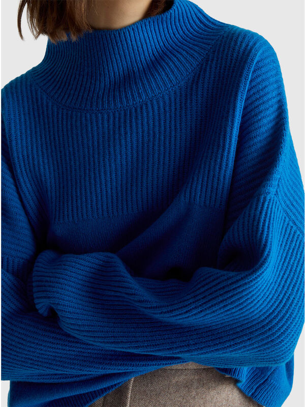 Pull col roulé 100% laine Femme