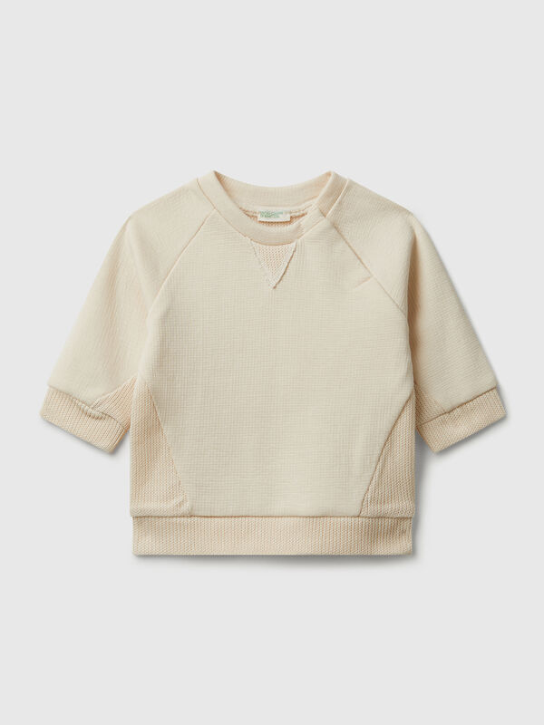 Sweat-shirt ras du cou en coton Naissancede