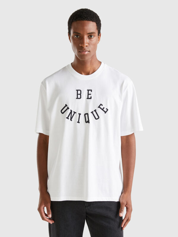 T-shirt avec imprimé slogan