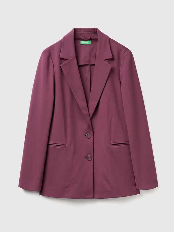 Blazer in stretch viscose blend Women