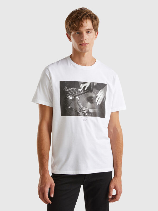 T-shirt avec impression photo Homme