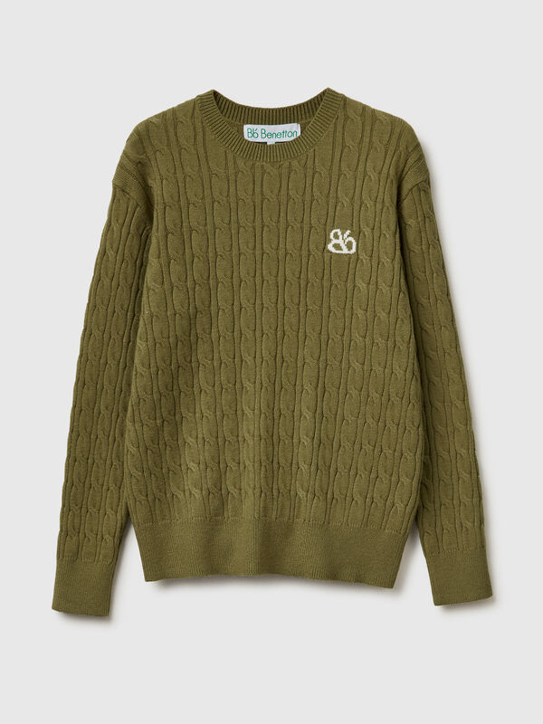 Pull à torsades Femme