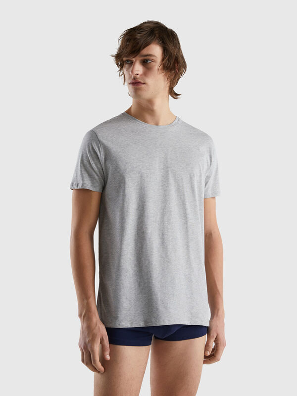 T-shirt en coton à longues fibres Homme