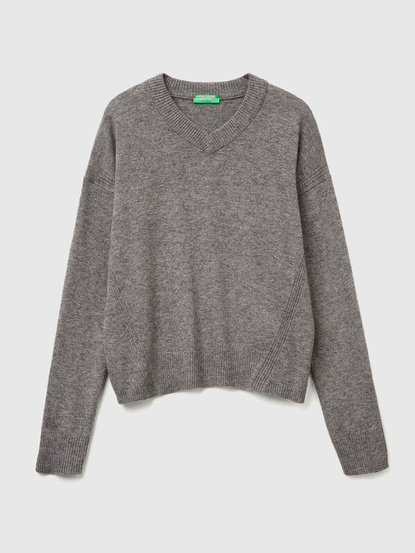Pull col V Femme