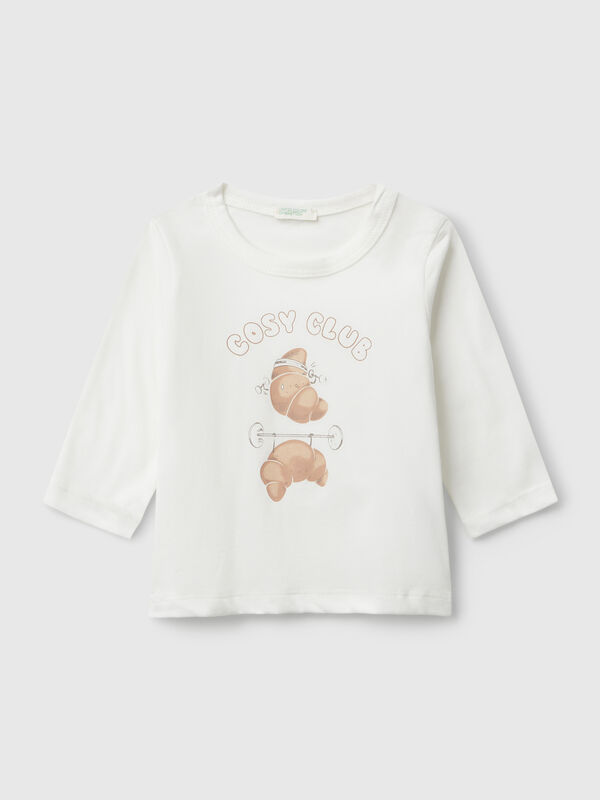 Crew neck t-shirt in cotton New Born (0-18 months)