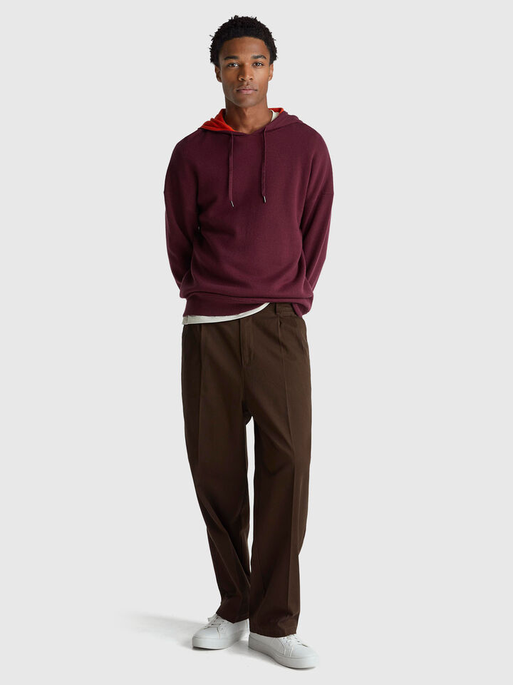 SWEATER W/HOOD Homme