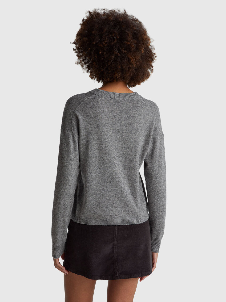 V NECK SWEATER L/S Femme image number null