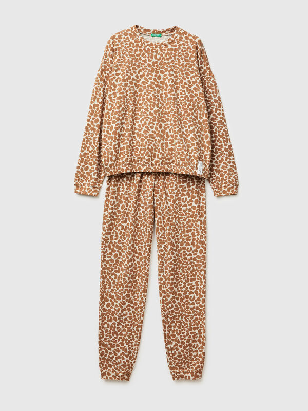 Pyjama à imprimé animalier Femme