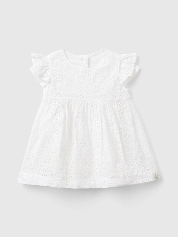 Dress with broderie anglaise embroidery New Born (0-18 months)