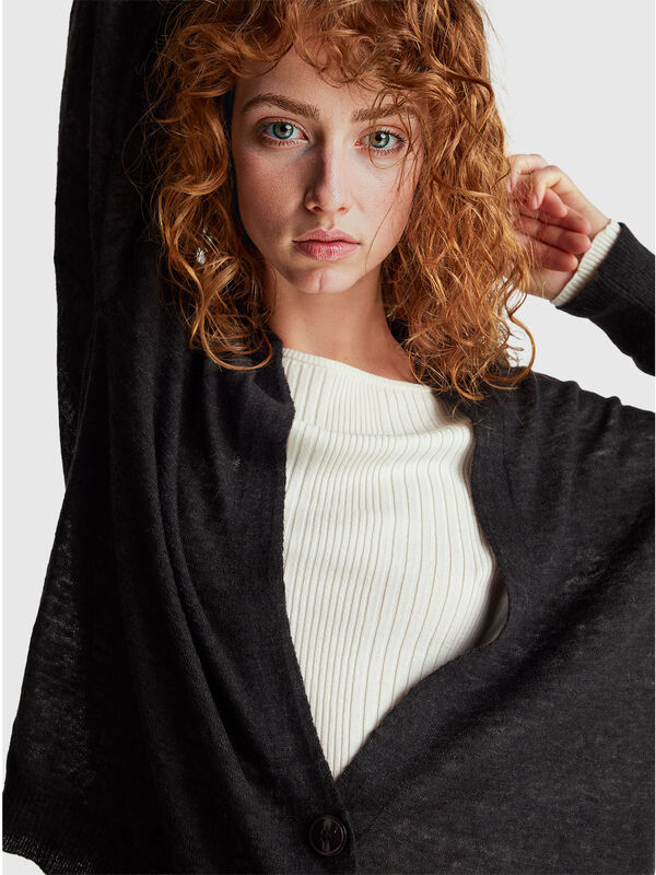 Light cardigan in alpaca blend Women