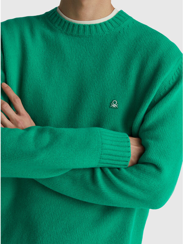 Pull en laine mélangée Homme